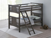 Spring Creek Twin/Twin Bunk Bed Model Fm-Bk602Tt-Gy-Bed By Furniture Of America